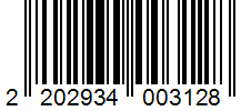 Barcode 2202934003128