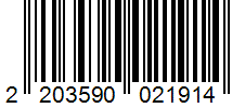 Barcode 2203590021914