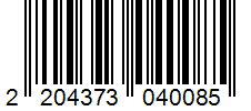 Barcode 2204373040085