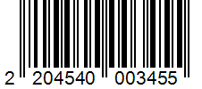 Barcode 2204540003455