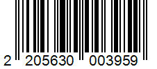 Barcode 2205630003959