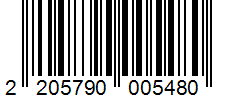 Barcode 2205790005480