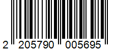 Barcode 2205790005695
