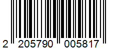 Barcode 2205790005817