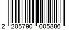 Barcode 2205790005886