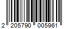 Barcode 2205790005961