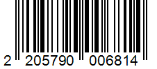 Barcode 2205790006814