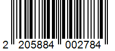 Barcode 2205884002784