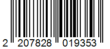 Barcode 2207828019353