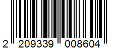 Barcode 2209339008604