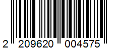 Barcode 2209620004575
