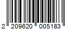 Barcode 2209620005183