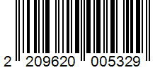 Barcode 2209620005329