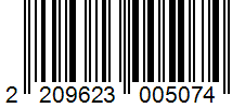 Barcode 2209623005074