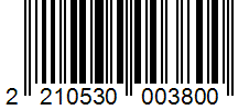 Barcode 2210530003800