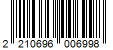 Barcode 2210696006998
