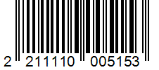 Barcode 2211110005153