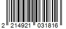 Barcode 2214921031816