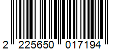 Barcode 2225650017194