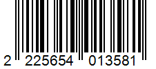 Barcode 2225654013581