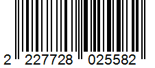 Barcode 2227728025582