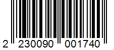 Barcode 2230090001740