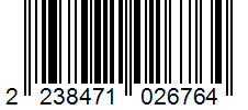 Barcode 2238471026764