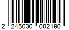 Barcode 2245030002190