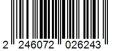Barcode 2246072026243