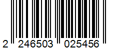 Barcode 2246503025456