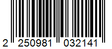 Barcode 2250981032141