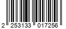 Barcode 2253133017256