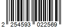 Barcode 2254593022569