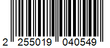 Barcode 2255019040549