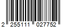Barcode 2255111027752