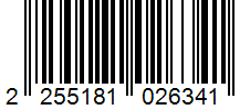 Barcode 2255181026341
