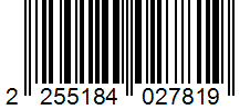 Barcode 2255184027819
