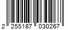 Barcode 2255187030267