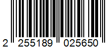 Barcode 2255189025650