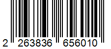 Barcode 2263836656010