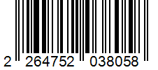 Barcode 2264752038058