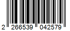 Barcode 2266539042579