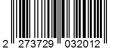 Barcode 2273729032012