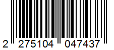 Barcode 2275104047437