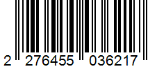 Barcode 2276455036217