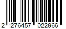 Barcode 2276457022966