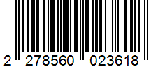 Barcode 2278560023618