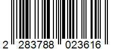 Barcode 2283788023616