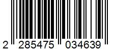 Barcode 2285475034639