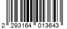 Barcode 2293164013643